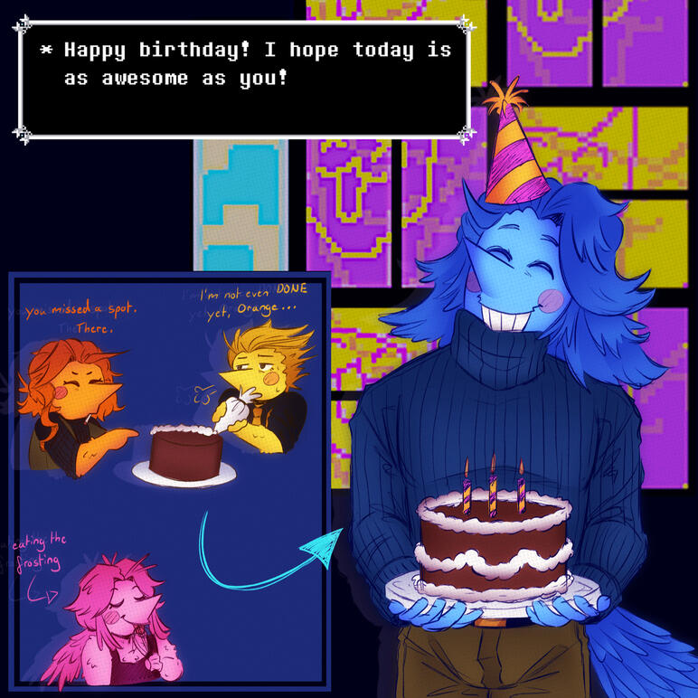 Addisons Birthday Art